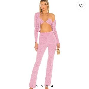 NWOT Lovers and Friends Mckenna Pants in
Marled Pink
